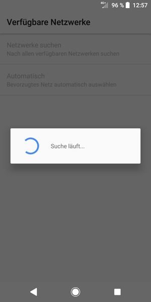 Warten Sie, bis die Suche abgeschlossen ist
