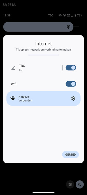 Schakel Wifi uit