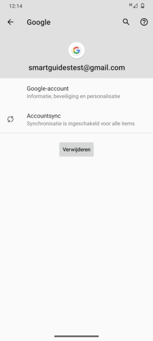 Selecteer Accountsync