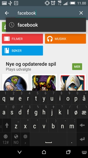 Skriv inn applikasjonsnavnet og velg Enter