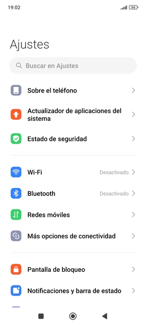 Seleccione Estado de seguridad