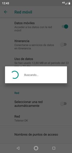 Espere a que la búsqueda termine
