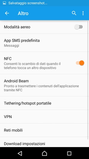 Seleziona Reti mobili