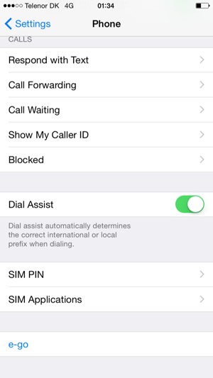Select SIM PIN