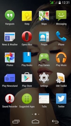 Scroll to and select Settings