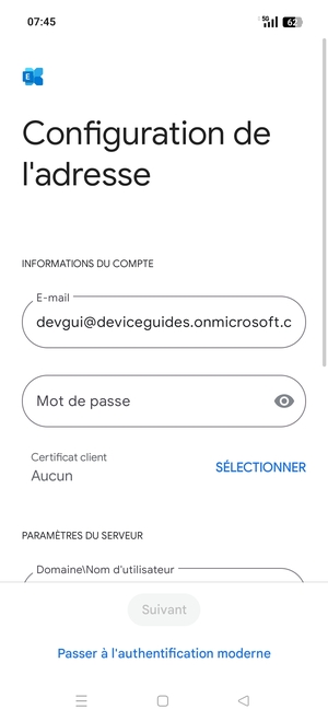 Saisissez votre mot de passe
