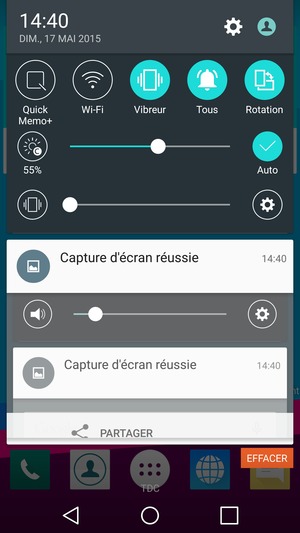 Sélectionnez Vibreur pour repasser en mode sonore