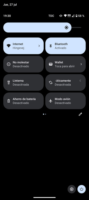 Seleccione Internet