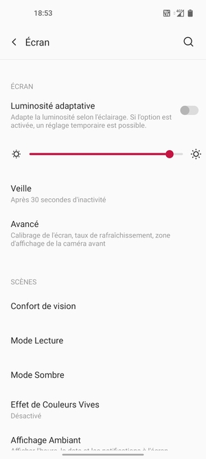 Sélectionnez Avancè
