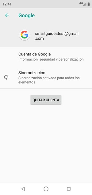 Seleccione Sincronización
