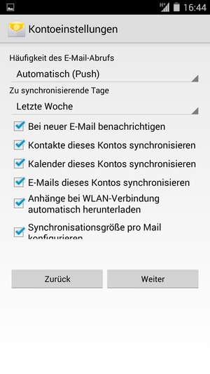 Wählen Sie Weiter