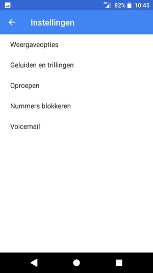 Selecteer Voicemail