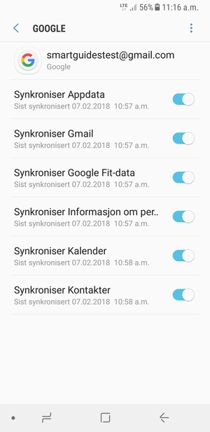 Velg menyknappen