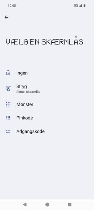 Vælg Mønster