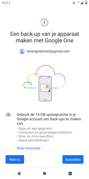 Selecteer Aanzetten