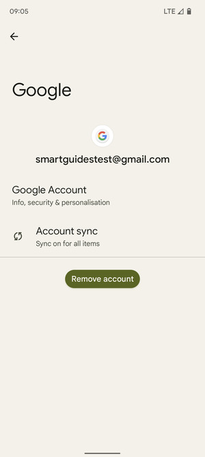 Select Account sync