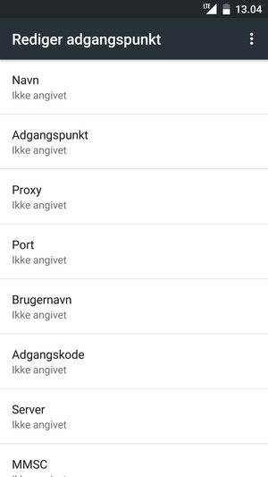 Indtast MMS-oplysninger