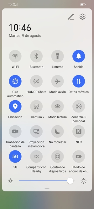 Desactive Ubicación