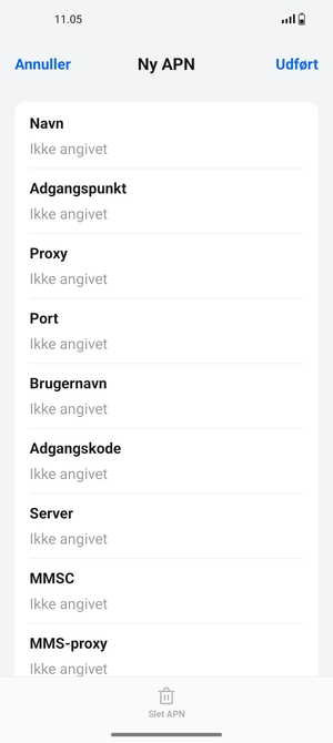 Indtast MMS-oplysninger
