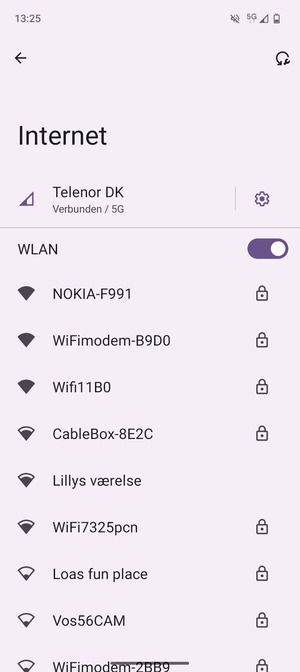 Wählen Sie das Wireless-Netzwerk, zu dem Sie eine Verbindung herstellen möchten