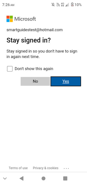 Select your preferred option