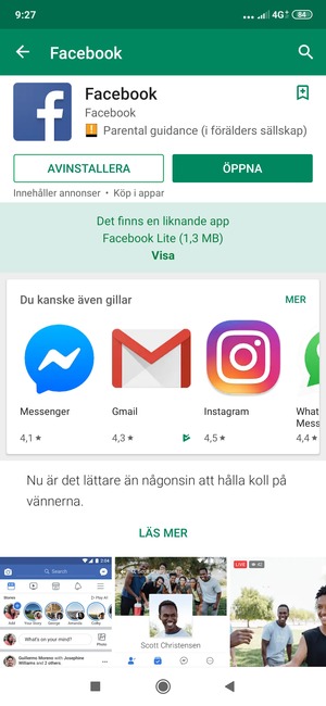 Välj ÖPPNA
