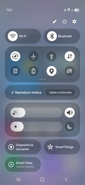 Deslice hacia abajo el menú superior de nuevo