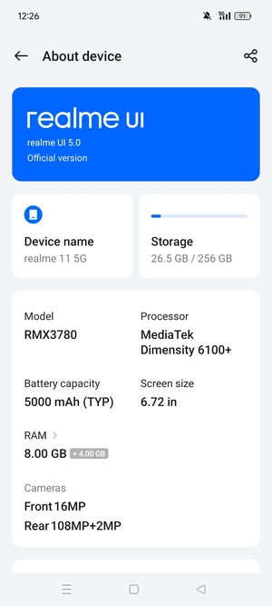 Select realme UI