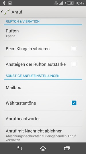Wählen Sie Mailbox