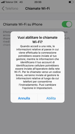 Seleziona Abilita