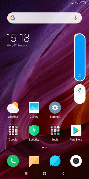 Continue to press to take the volume down to the required level