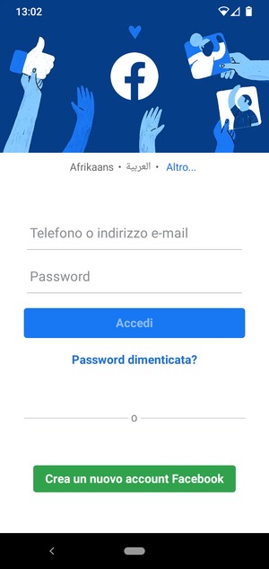 L'app è pronta per l'uso