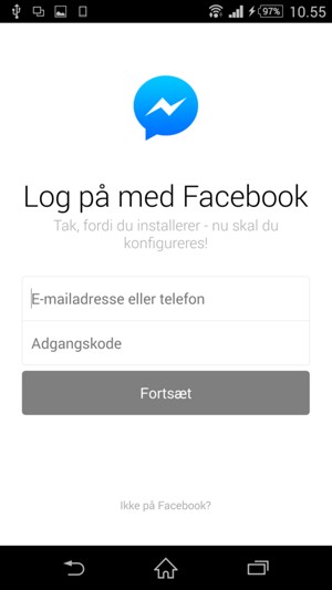 Din app er klar til brug