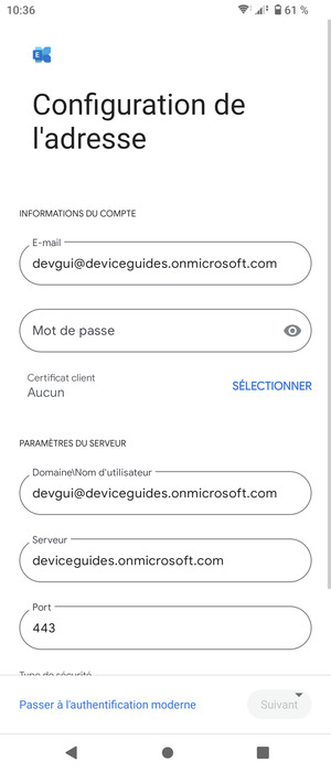 Saisissez votre mot de passe