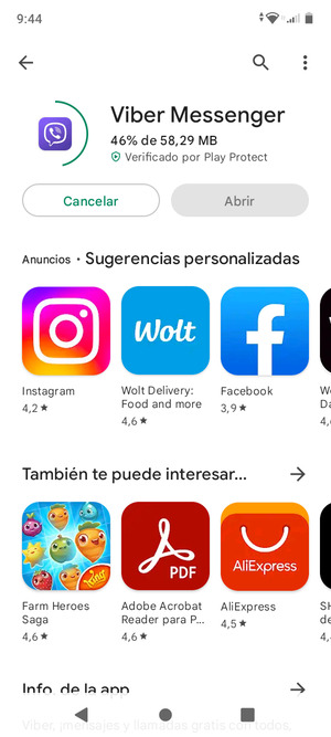 Espere a que el proceso de instalación finalice