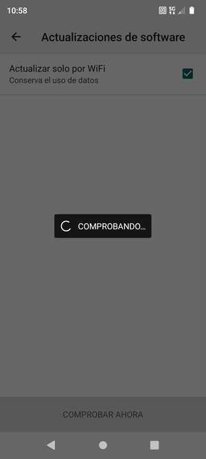 Espere a que la búsqueda termine
