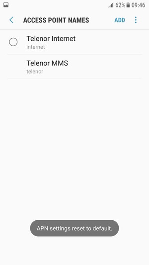 Select ADD