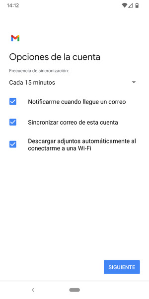 Seleccione SIGUIENTE
