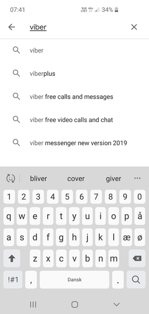 Enter the app name and select Search