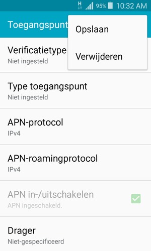Selecteer Opslaan