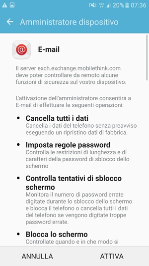 Seleziona ATTIVA