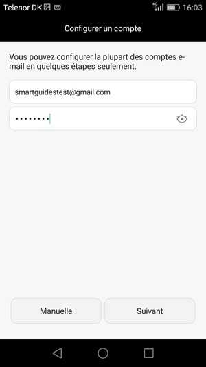 Saisissez votre adresse Gmail ou Hotmail et votre mot de passe. Sélectionnez Suivant