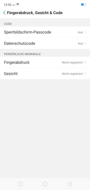 Wählen Sie Sperrbildschirm-Passcode