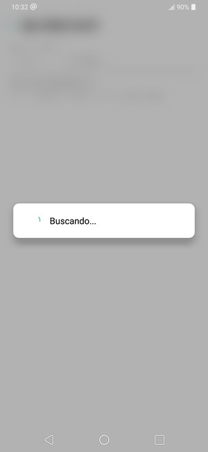 Espere a que la búsqueda termine