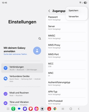 Wählen Sie Speichern