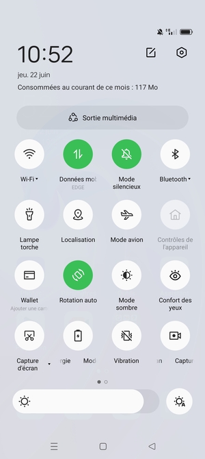 Sélectionnez Mode silencieux pour passer en mode silencieux