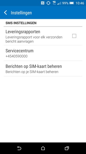 Selecteer Servicecentrum