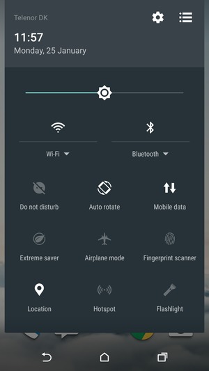 Adjust brightness to the required level