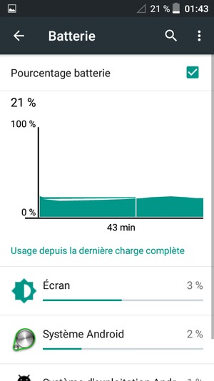 Sélectionnez le bouton du Menu