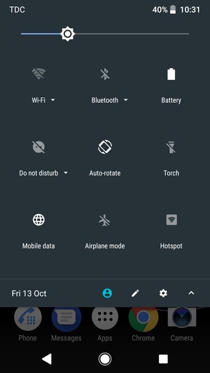 Select the Settings button